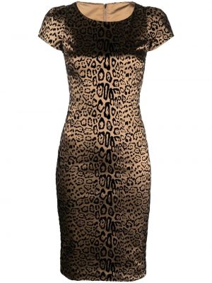 Mini šaty Dolce & Gabbana Pre-owned - Hnědá