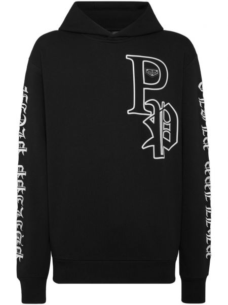 Baskılı hoodie Philipp Plein siyah