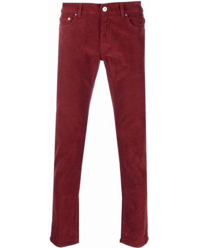 Pantalones rectos con bolsillos Pt01 rojo