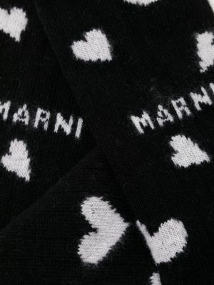 Chaussettes à imprimé Marni noir