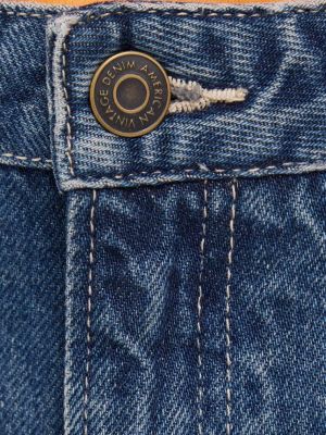 Bavlněné džíny s vysokým pasem American Vintage modré