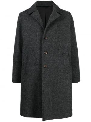 Vlněný kabát Doppiaa šedý