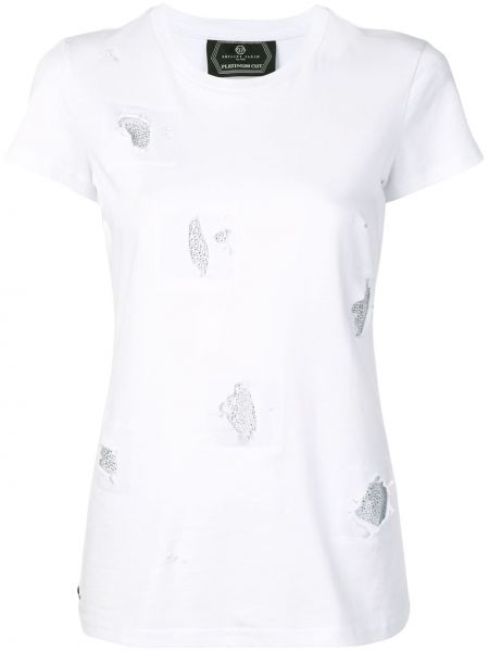 Camiseta de cristal Philipp Plein blanco