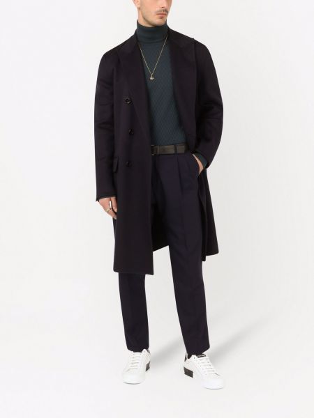 Manteau en cachemire Dolce & Gabbana bleu