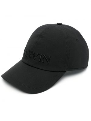Șapcă cu broderie Lanvin negru