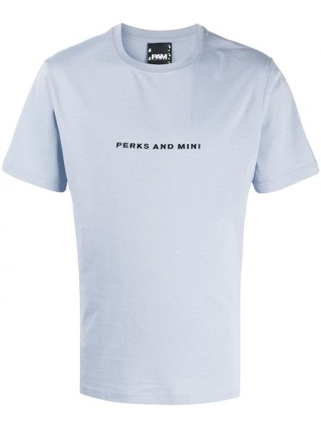 T-shirt z printem Perks And Mini, niebieski