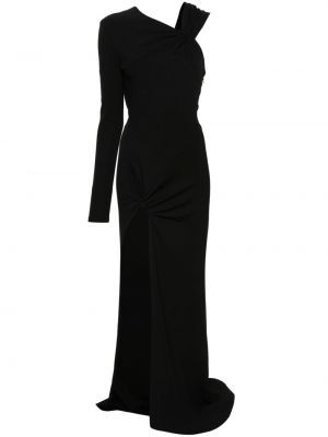 Asymetrické večerné šaty David Koma čierna