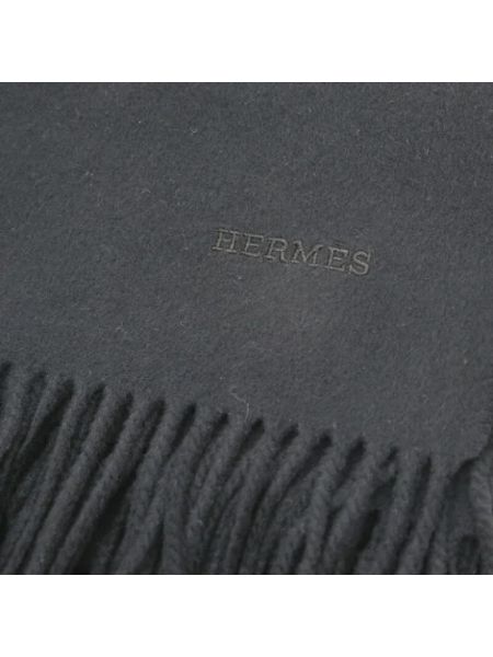 Bufanda de seda retro Hermès Vintage negro