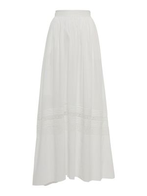 Bavlnená dlhá sukňa Etro biela