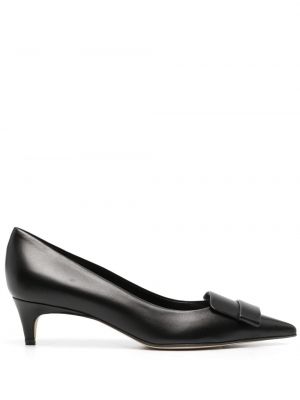 Leder pumps Sergio Rossi schwarz