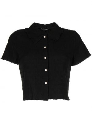Polo marškinėliai su sagomis Tout A Coup juoda