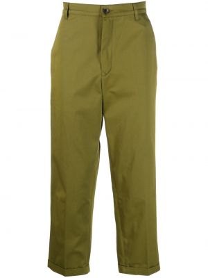 Pantaloni cu picior drept Kenzo verde