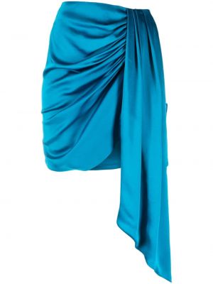 Satenska mini suknja s draperijom Simkhai