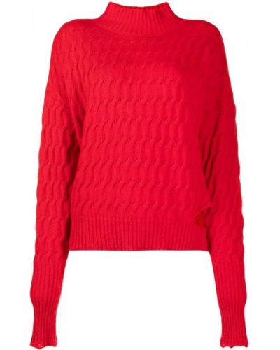 Jersey de punto de tela jersey Pinko rojo