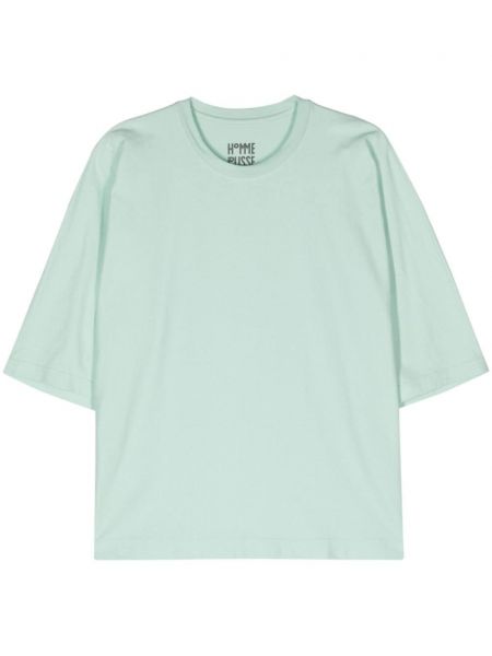 T-shirt en coton plissé Homme Plissé Issey Miyake vert