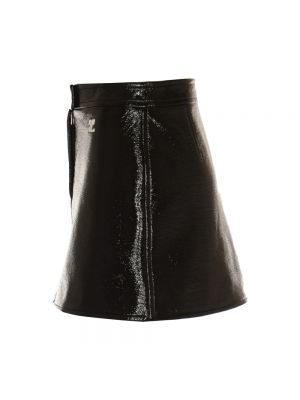 Mini falda Courrèges negro