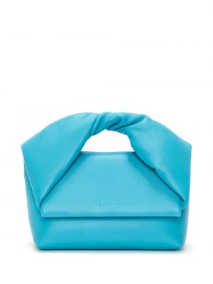 Δερμάτινη τσάντα shopper Jw Anderson μπλε
