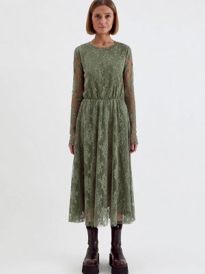 Платье Unique Fabric зеленое