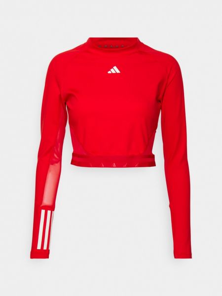 Bluzka Adidas Performance czerwona