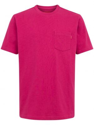 Тениска с джобове Supreme розово