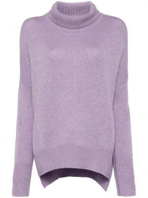 Кашмирен пуловер Lisa Yang виолетово