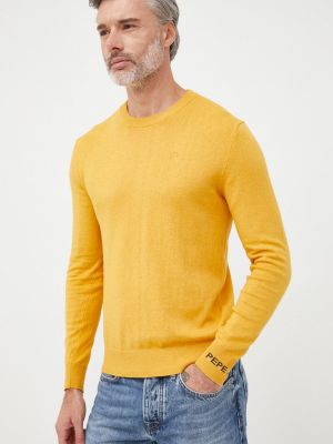 Вълнен жилетка Pepe Jeans жълто