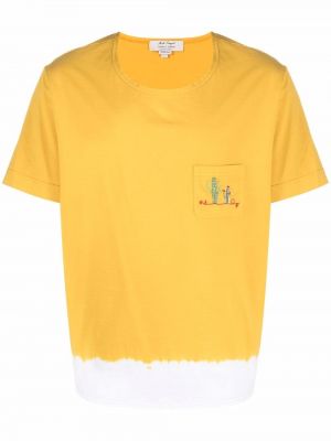 T-shirt mit stickerei Nick Fouquet gelb