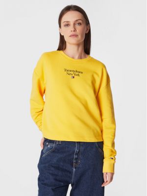 Majica dugih rukava sa dugačkim rukavima Tommy Jeans žuta