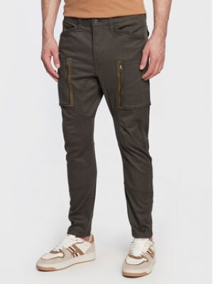 Kalhoty na zip skinny fit s kapsami G-star Raw šedé
