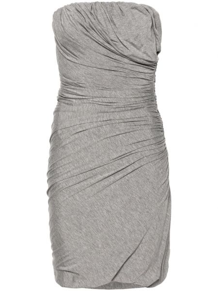 Robe droite en jersey The Attico gris