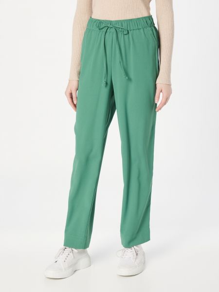 Широки панталони тип „марлен“ Soaked In Luxury зелено