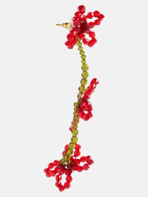 Boucles d'oreilles à fleurs à boucle en cristal Simone Rocha