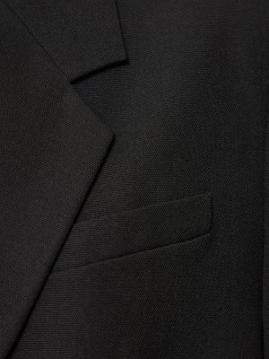 Gyapjú öltöny Toteme fekete