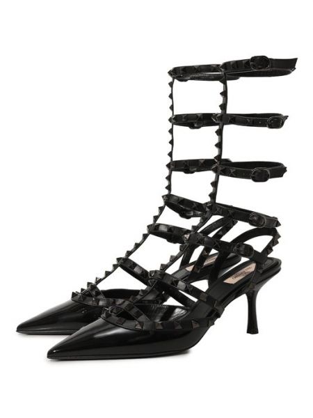 Кожаные туфли Valentino черные