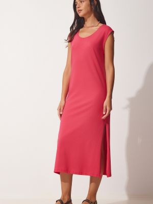 Αμάνικο φόρεμα Happiness İstanbul ροζ