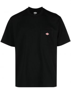 Koszulka z nadrukiem z kieszeniami Danton czarna
