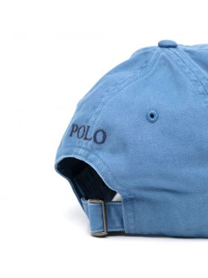 Kokvilnas naģene ar izšuvumiem ar izšuvumiem Polo Ralph Lauren zils