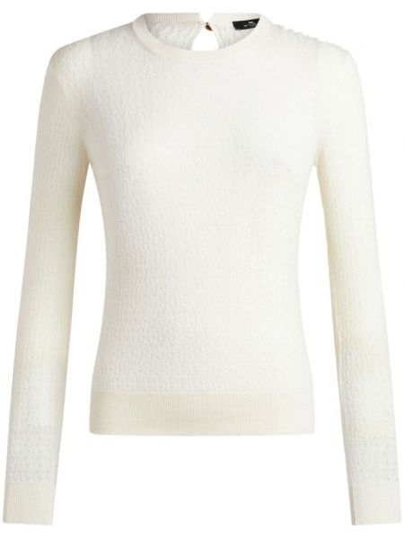 Vilnonis megztinis Etro balta