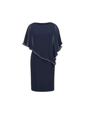 Sukienka midi asymetryczna Joseph Ribkoff niebieska