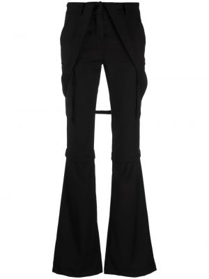 Pantalon cargo avec poches Andreādamo noir