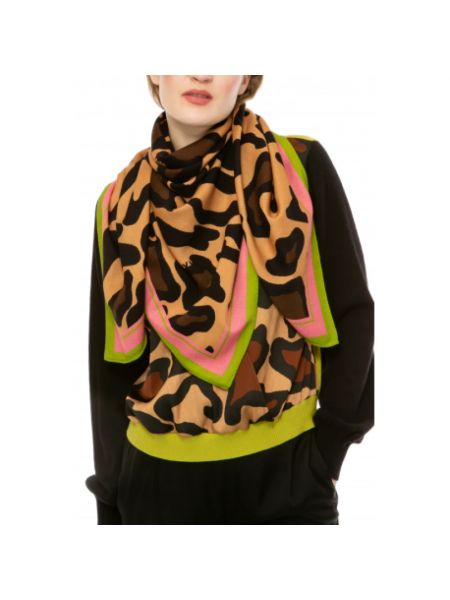 Bufanda leopardo Ivi marrón