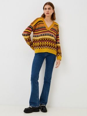 Пуловер Stefanel желтый
