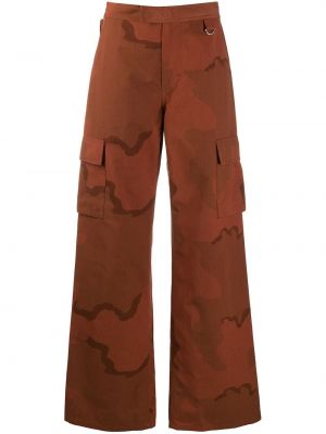 Камуфлажни панталон с принт Marine Serre оранжево