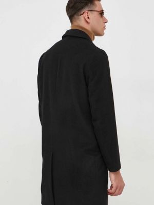 Vlněný kabát United Colors Of Benetton černý