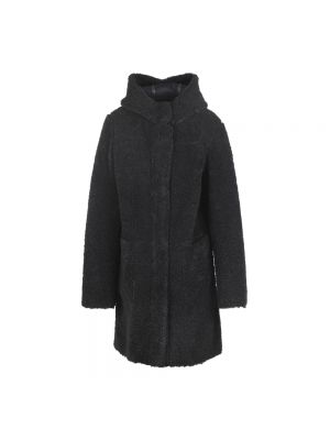 Czarny płaszcz Rino&pelle
