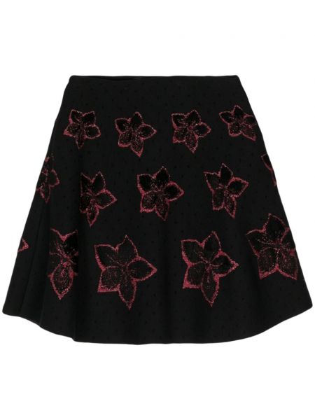 Жакардова плетена трапецовидна пола на цветя Alaïa Pre-owned