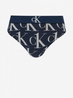 Chiloți din modal Calvin Klein Underwear - albastru