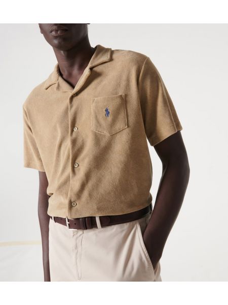 Pamučna košulja Polo Ralph Lauren bež
