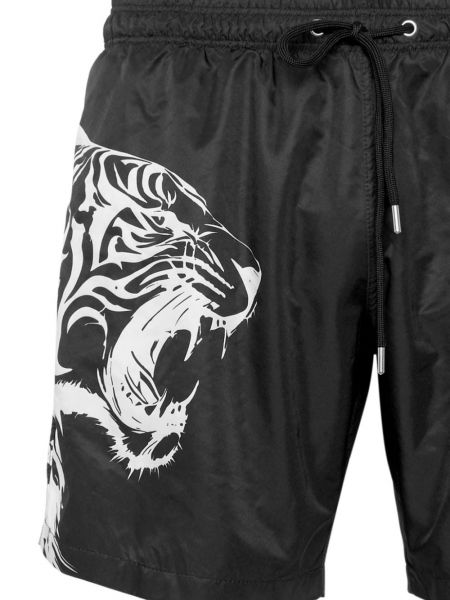 Shorts à imprimé et imprimé rayures tigre de sport Plein Sport