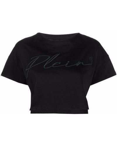 Camiseta con bordado Philipp Plein negro